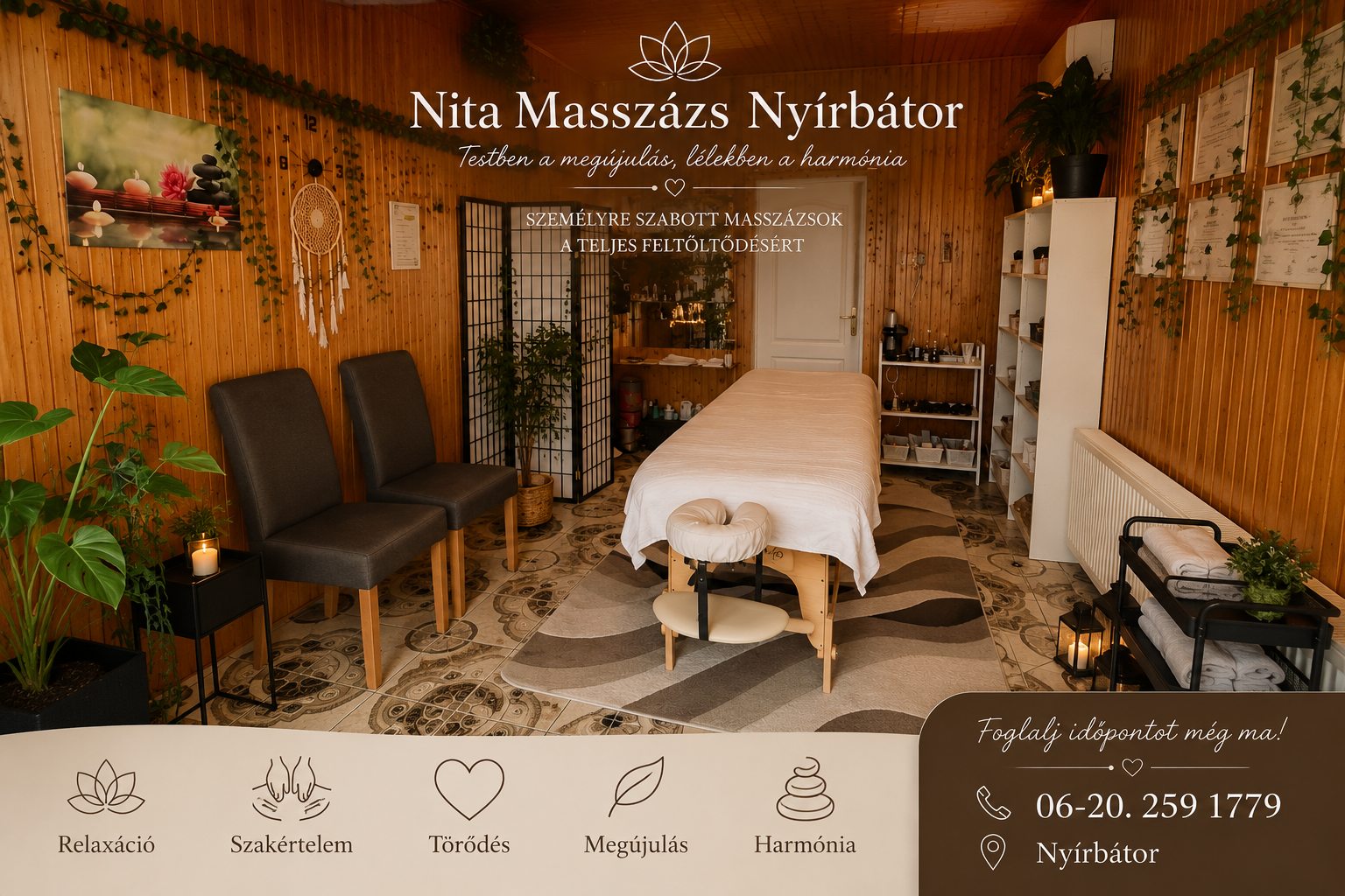 Nita Masszázs kezelő terem, Nyírbátor